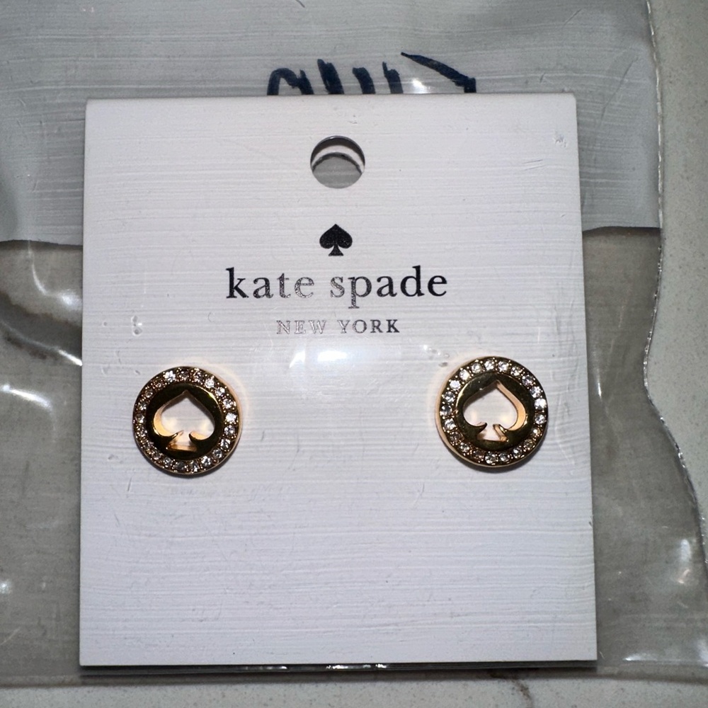 Kate Spade Gold Spade Stud Earrings